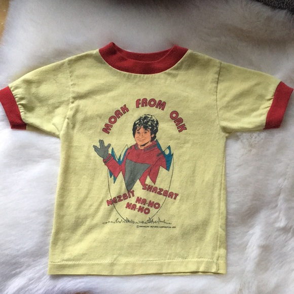 VERY RARE VINTAGE T-SHIRT “”MORK FROM ORK “” FROM 1978 - Picture 1 of 9